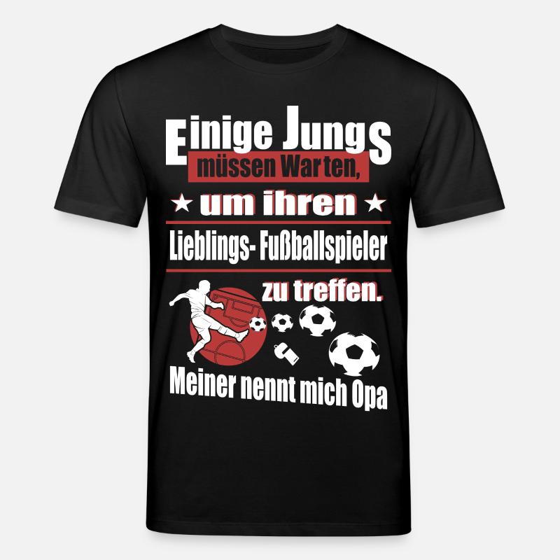 Fußball Opa - Stanley/Stella Unisex Bio-T-Shirt CREATOR  - Schwarz