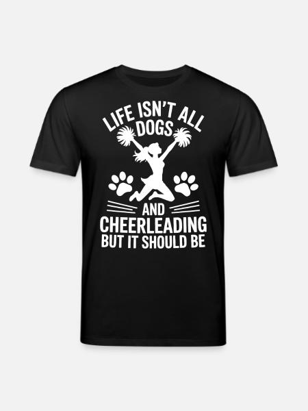 Cheerleading Saying Funny Cheerleading Gift - Stanley/Stella CREATOR Unisex Organic T-Shirt - black