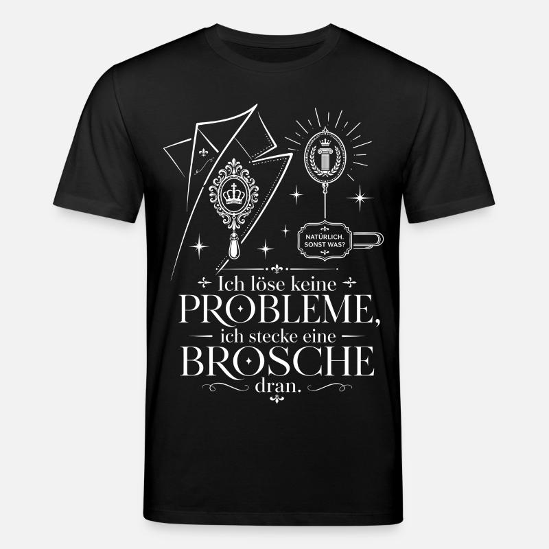 Ich stecke eine Brosche dran - Stanley/Stella Unisex Bio-T-Shirt CREATOR - Schwarz