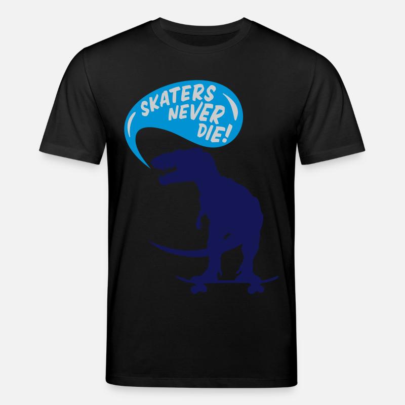 t-rex skater - Stanley/Stella Unisex Bio-T-Shirt CREATOR  - Schwarz