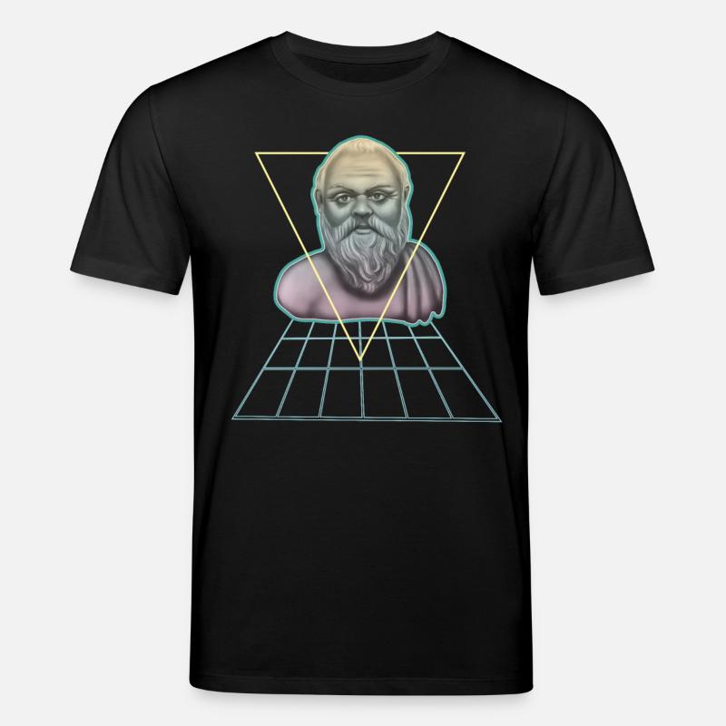 Socrate Philosophe grec moderne - T-shirt bio CREATOR Stanley/Stella Unisexe - noir