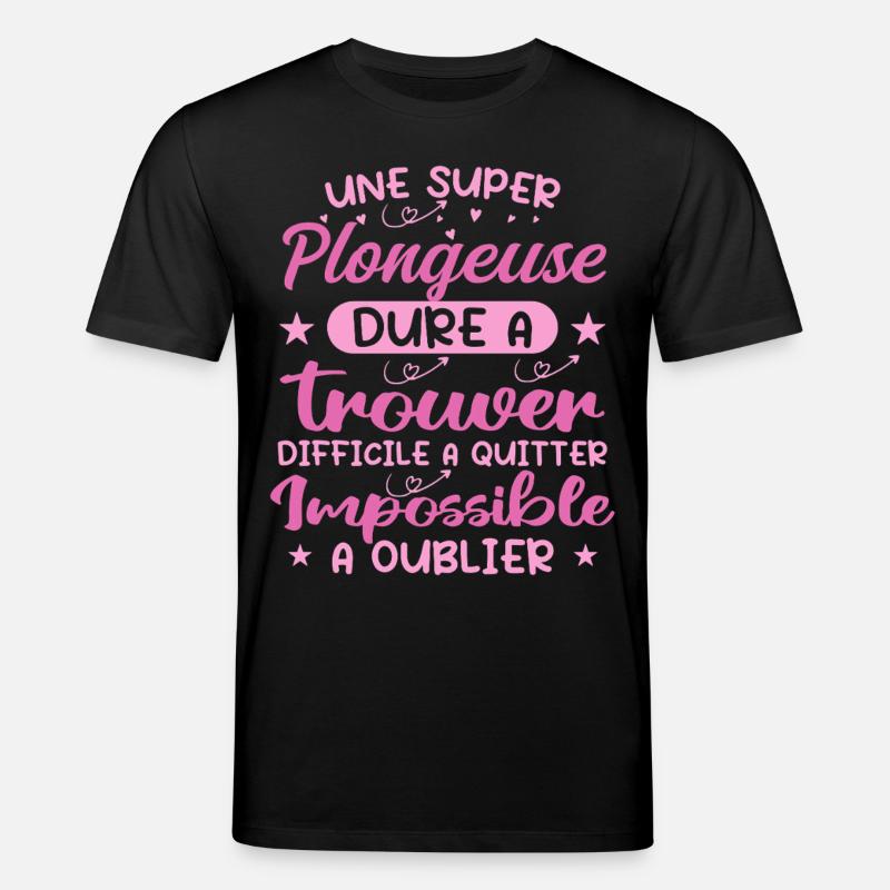 A Super Diver - Diver Gift - Stanley/Stella CREATOR Unisex Organic T-Shirt - black