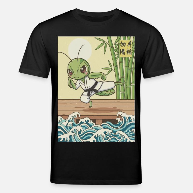Kawaii Kampfkunst Gottesanbeterin - Stanley/Stella Unisex Bio-T-Shirt CREATOR  - Schwarz