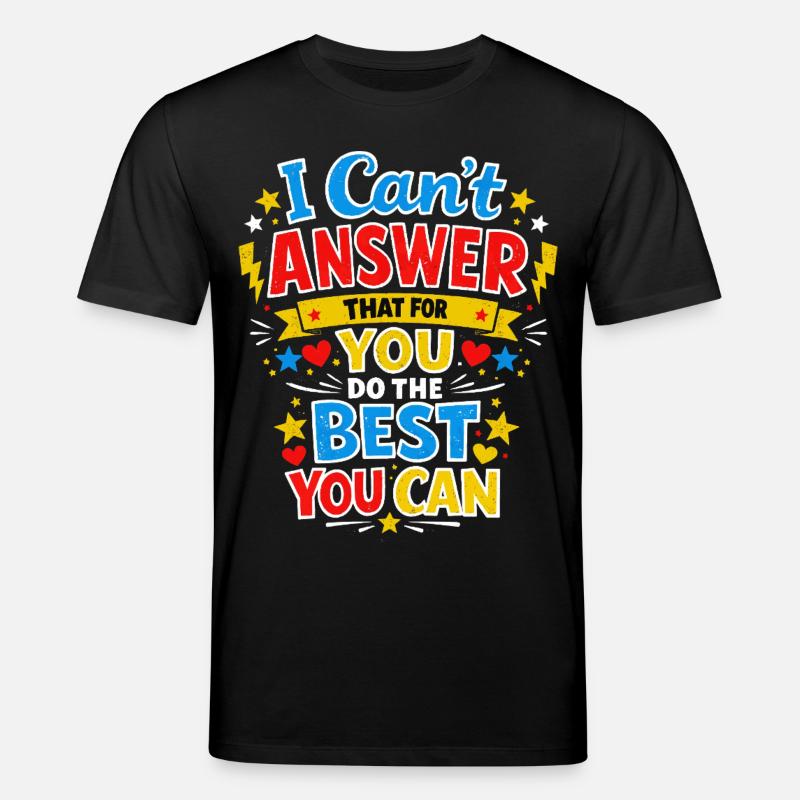 Lehrermotivation Schule Lehrer-Prüfungsgeschenk - Stanley/Stella Unisex Bio-T-Shirt CREATOR - Schwarz