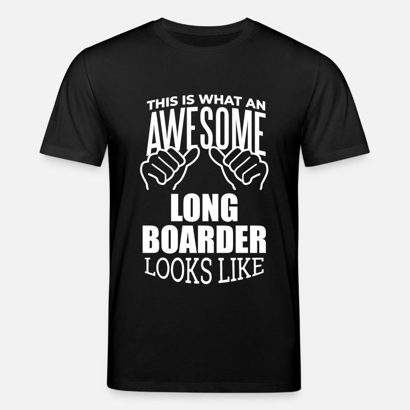Longboarder - Stanley/Stella Unisex Bio-T-Shirt CREATOR  - Schwarz