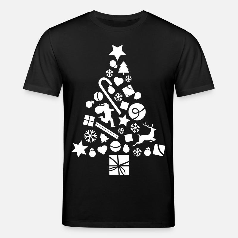 Decorated Christmas tree - Stanley/Stella CREATOR Unisex Organic T-Shirt - black