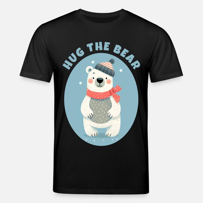 Umarme den Teddybären - Stanley/Stella Unisex Bio-T-Shirt CREATOR  - Schwarz