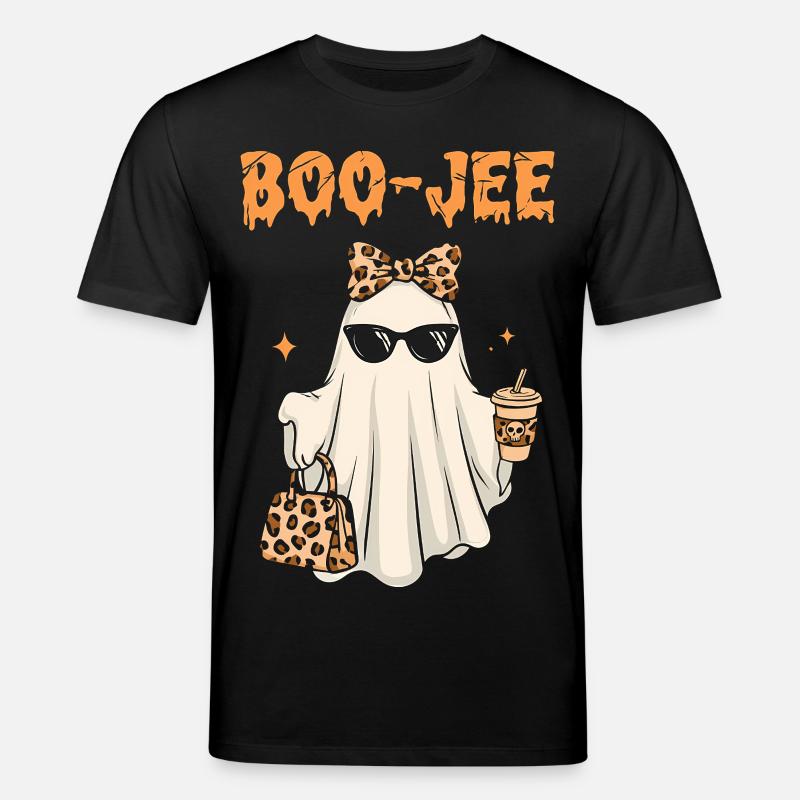 Rosa Geist Halloween Süß Kinder Geschenk - Stanley/Stella Unisex Bio-T-Shirt CREATOR  - Schwarz