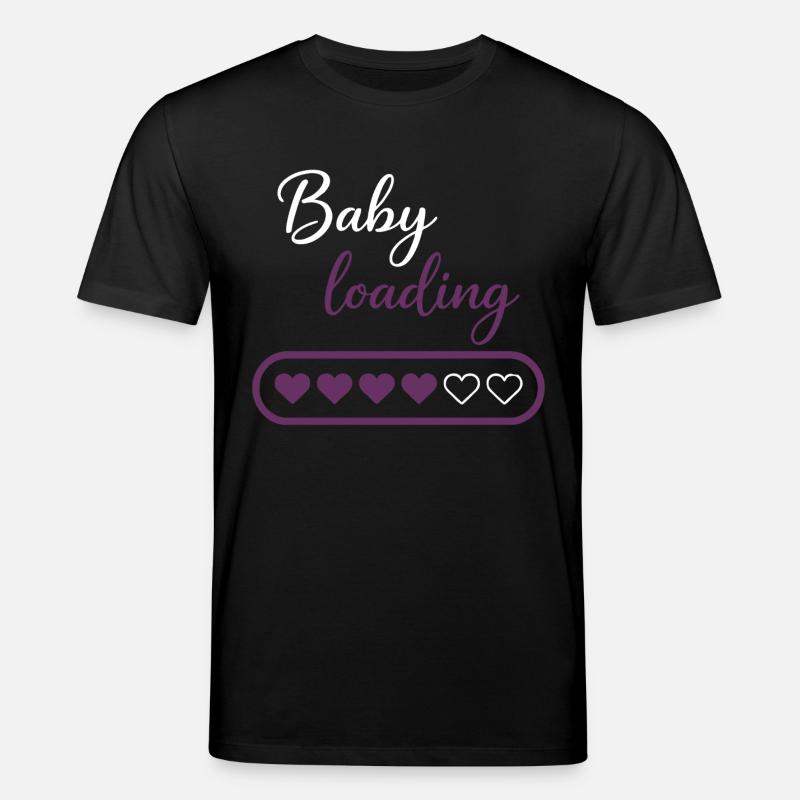 Baby loading herz - Stanley/Stella Unisex Bio-T-Shirt CREATOR  - Schwarz