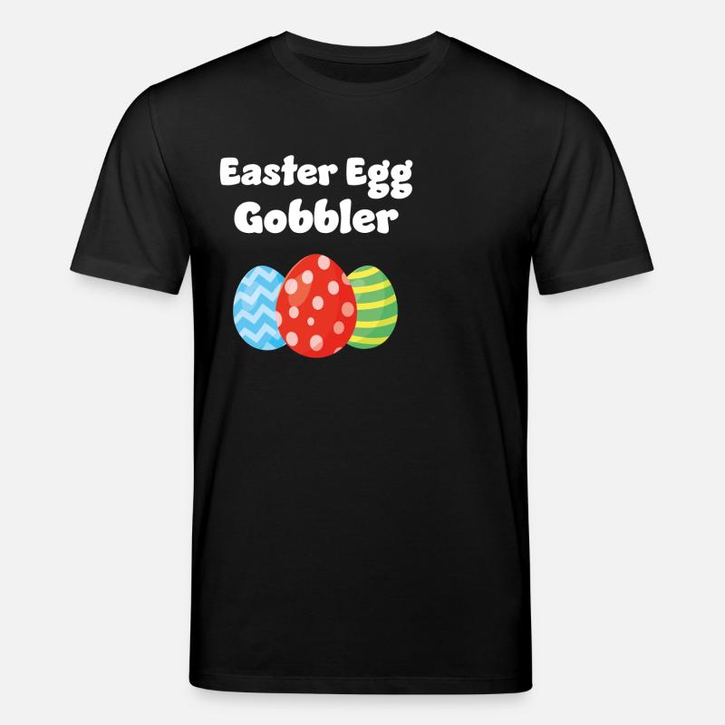 Easter Egg Gobbler - Stanley/Stella CREATOR Unisex Organic T-Shirt - black