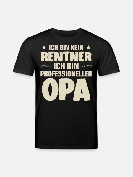 Opa - Stanley/Stella Unisex Bio-T-Shirt CREATOR  - Schwarz