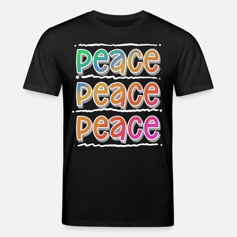 Peace - Stanley/Stella Unisex Bio-T-Shirt CREATOR  - Schwarz