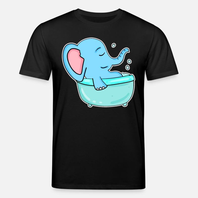 Baignoire Elephant - T-shirt bio CREATOR Stanley/Stella Unisexe - noir