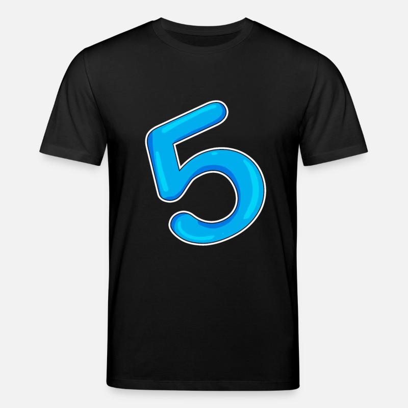 Numéro 5 Bleu - T-shirt bio CREATOR Stanley/Stella Unisexe - noir