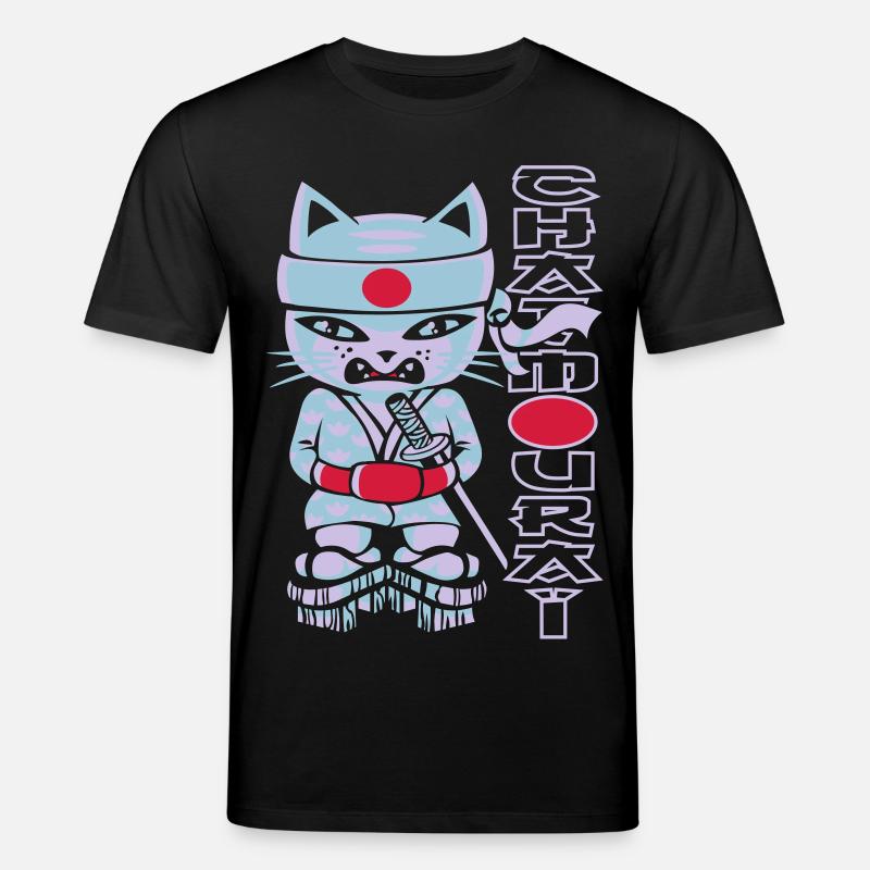 Chat mouraï flex - T-shirt bio CREATOR Stanley/Stella Unisexe - noir