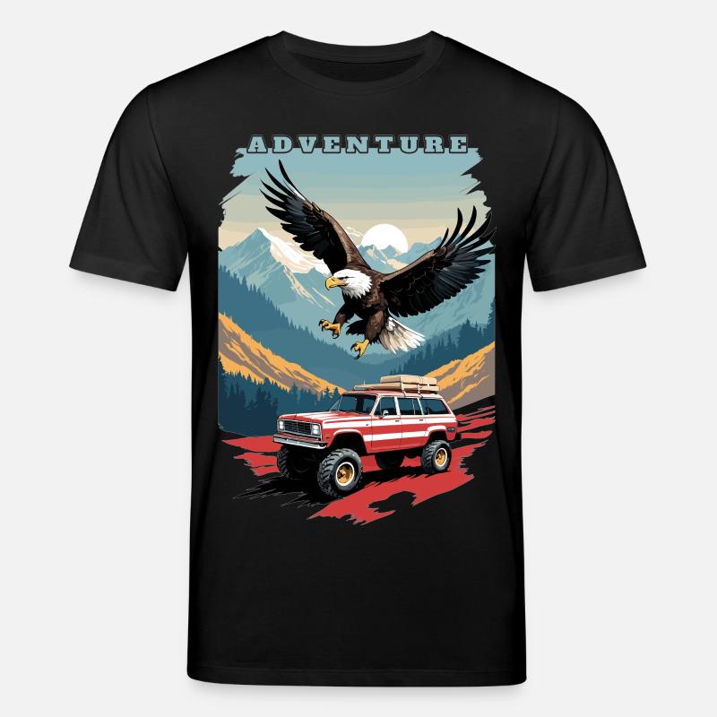 Abenteuerreise USA - Stanley/Stella Unisex Bio-T-Shirt CREATOR  - Schwarz