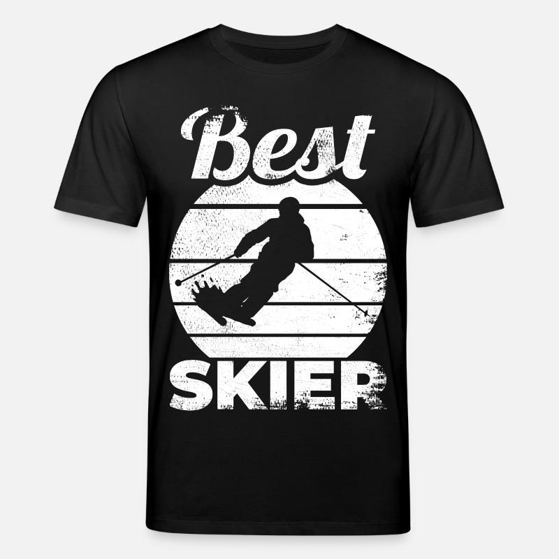 Bester Skifahrer - Stanley/Stella Unisex Bio-T-Shirt CREATOR  - Schwarz