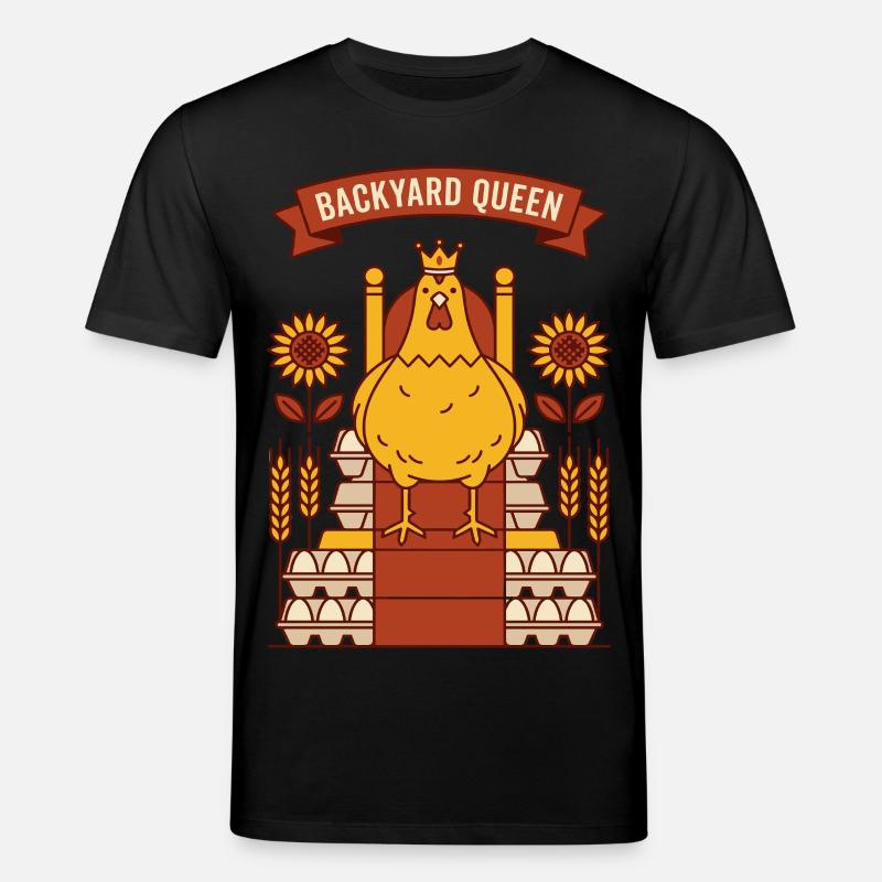 Hinterhof Königin Huhn - Stanley/Stella Unisex Bio-T-Shirt CREATOR - Schwarz