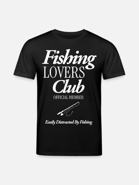 Fishing Lovers Club - Stanley/Stella CREATOR Unisex Organic T-Shirt - black