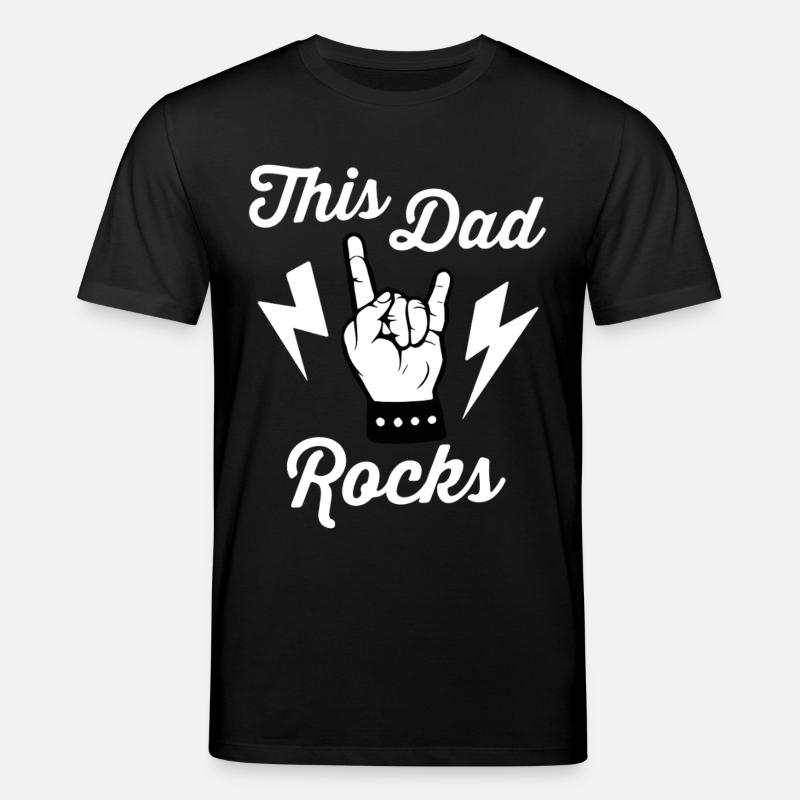 This Dad Rocks - Stanley/Stella CREATOR Unisex Organic T-Shirt - black