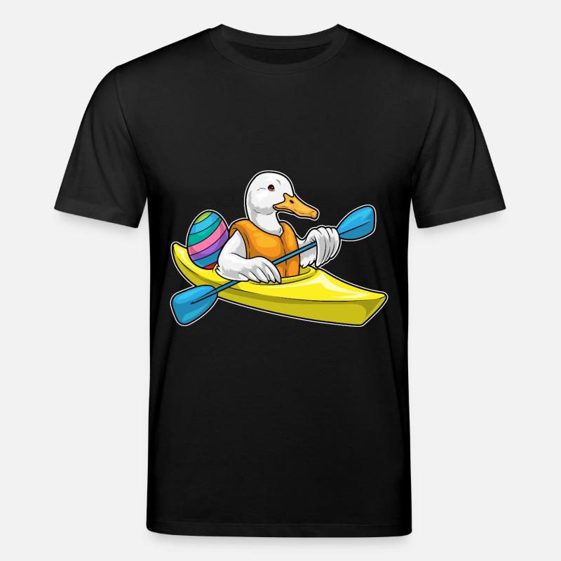 Kayak de Pâques canard - T-shirt bio CREATOR Stanley/Stella Unisexe - noir