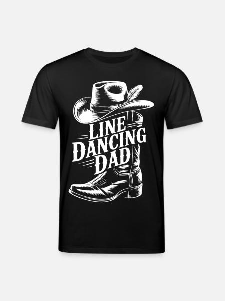 Linedancing Dad Cowboy Motiv - Stanley/Stella Unisex Bio-T-Shirt CREATOR  - Schwarz
