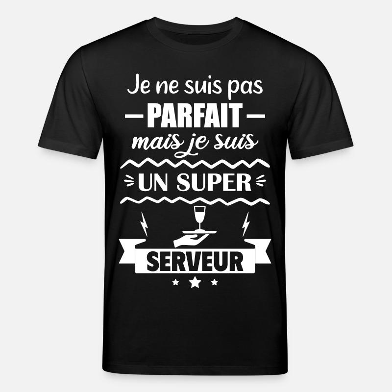 Nicht perfekt, aber toller Server - Stanley/Stella Unisex Bio-T-Shirt CREATOR  - Schwarz