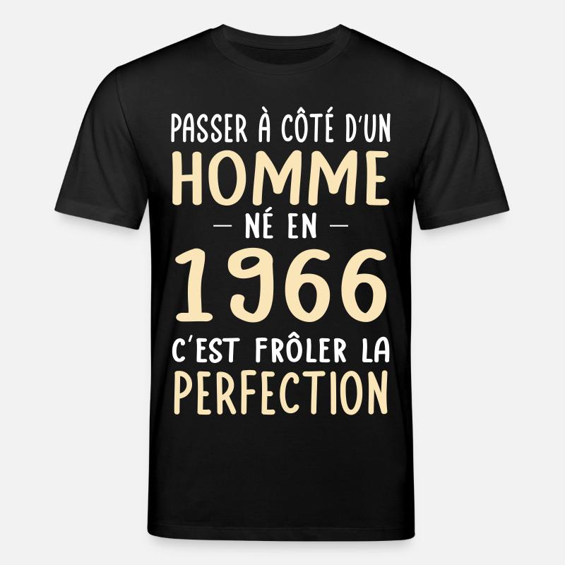 Geboren 1966 – Perfektion nahe - Stanley/Stella Unisex Bio-T-Shirt CREATOR  - Schwarz