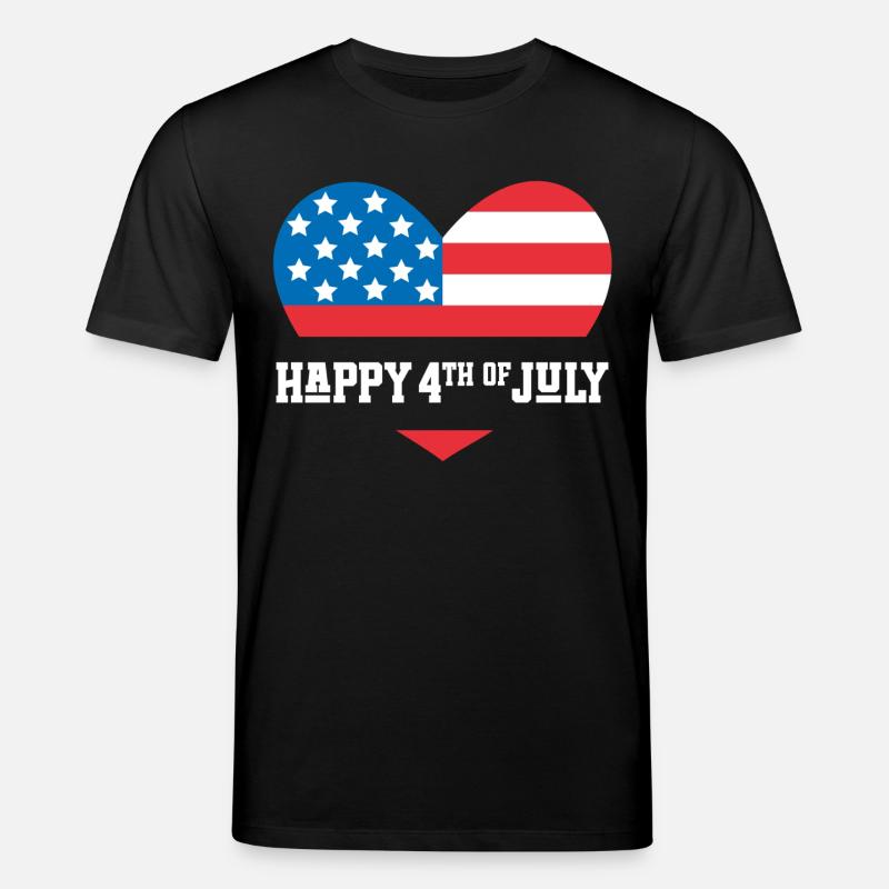 Frohen 4. Juli - Stanley/Stella Unisex Bio-T-Shirt CREATOR - Schwarz