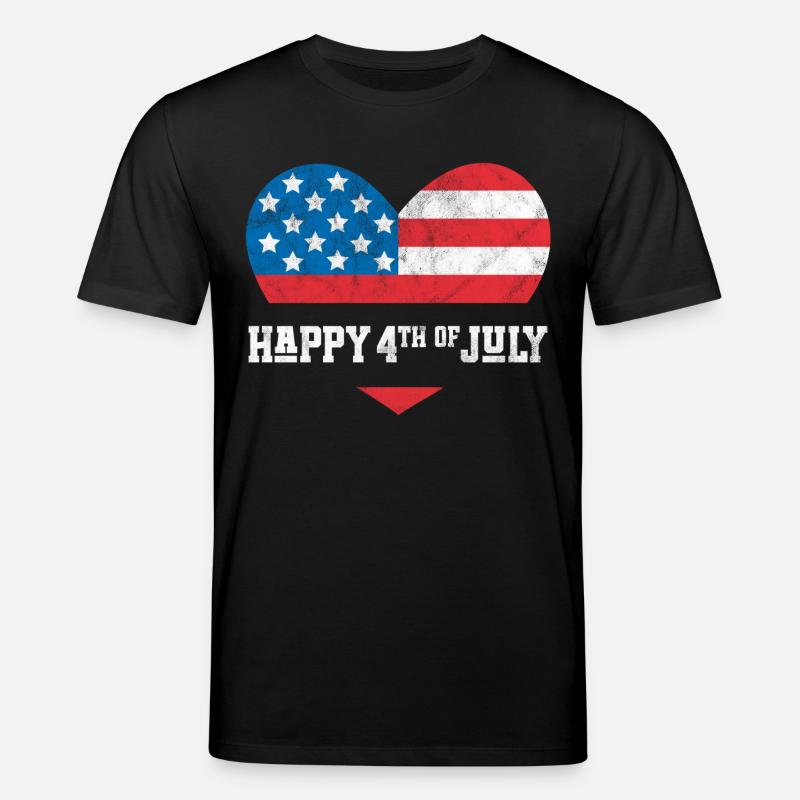 Joyeux 4 juillet - T-shirt bio CREATOR Stanley/Stella Unisexe - noir