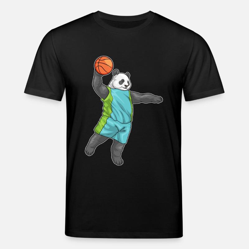 Panda Basketteur Basketteur - T-shirt bio CREATOR Stanley/Stella Unisexe - noir