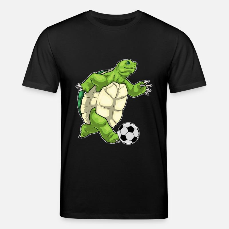 Turtle Soccer Player Soccer - Stanley/Stella CREATOR Unisex Organic T-Shirt - black