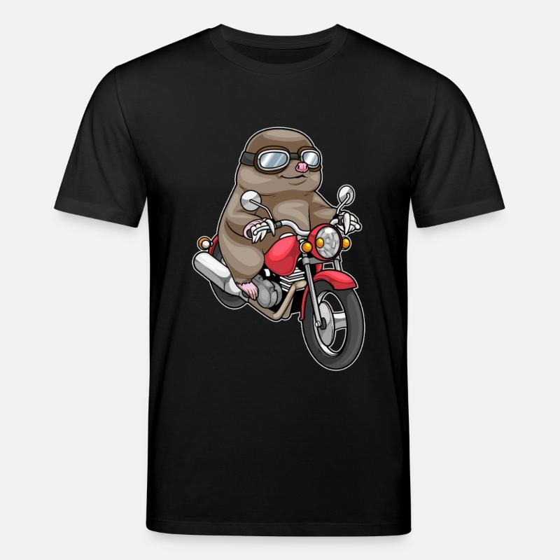 Mole Motorcycle - Stanley/Stella CREATOR Unisex Organic T-Shirt - black