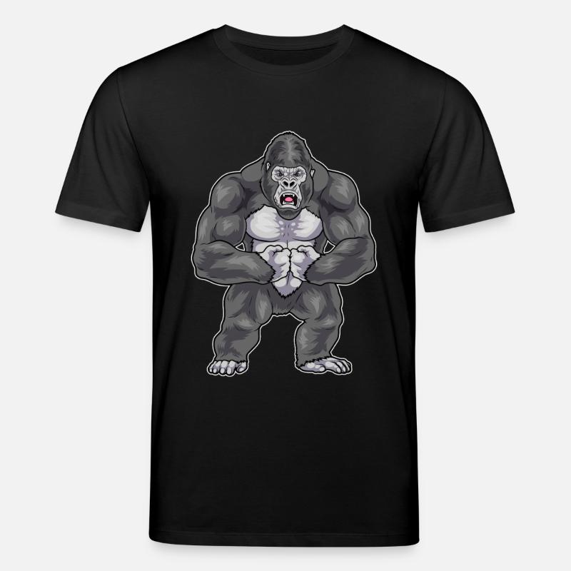 Gorilla Bodybuilder Bodybuilding - Stanley/Stella CREATOR Unisex Organic T-Shirt - black