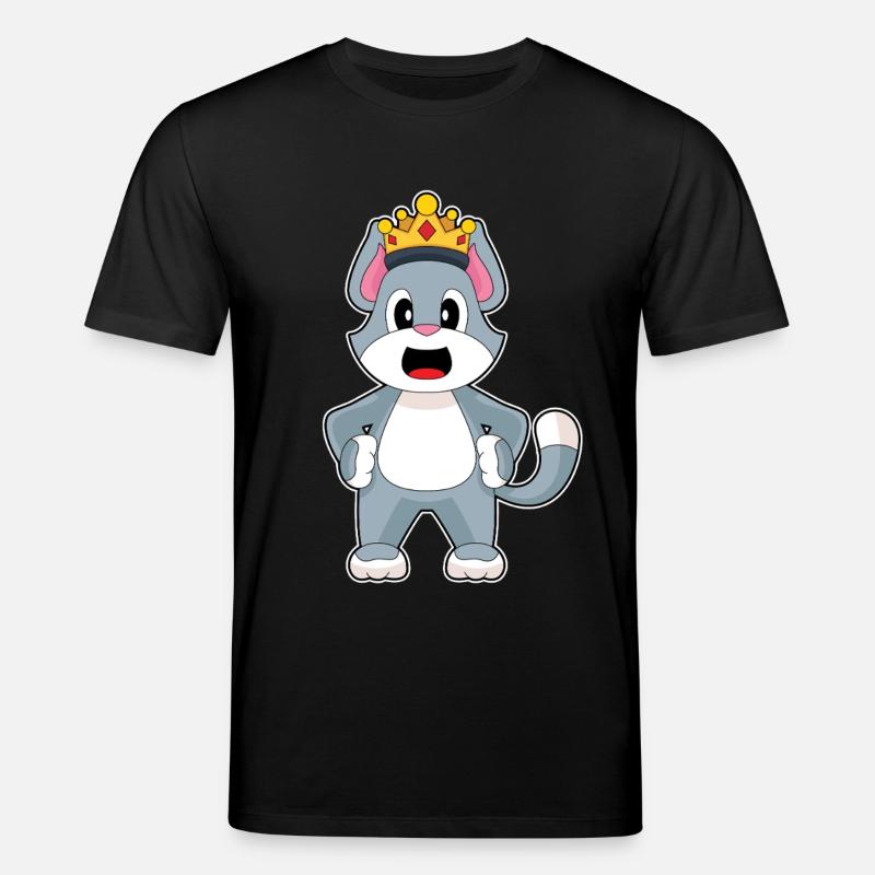 Cat Crown - Stanley/Stella CREATOR Unisex Organic T-Shirt - black