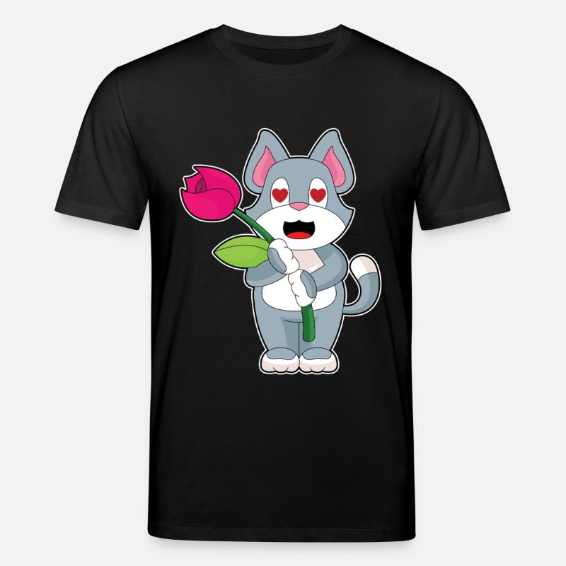 Fleur de chat - T-shirt bio CREATOR Stanley/Stella Unisexe - noir