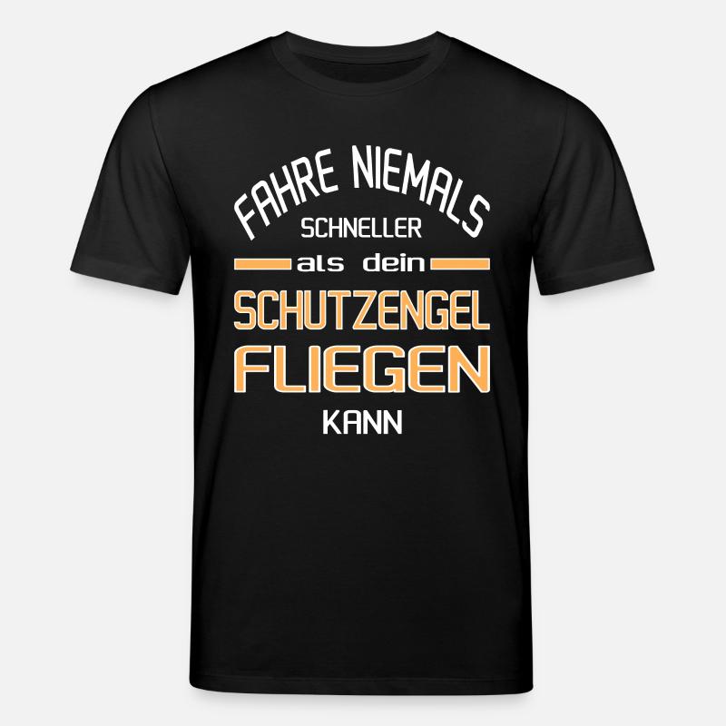 Schneller als dein Schutzengel - Stanley/Stella Unisex Bio-T-Shirt CREATOR - Schwarz