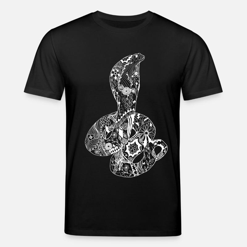 Patchwork Cobra - T-shirt bio CREATOR Stanley/Stella Unisexe - noir