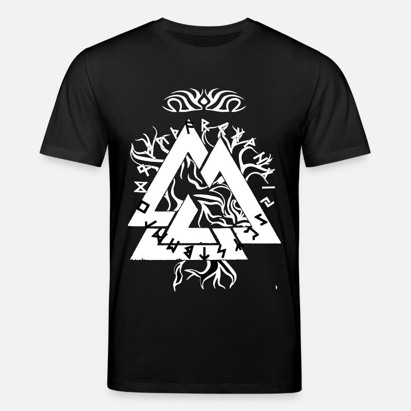 Magic Rune Triangle design - Stanley/Stella CREATOR Unisex Organic T-Shirt - black