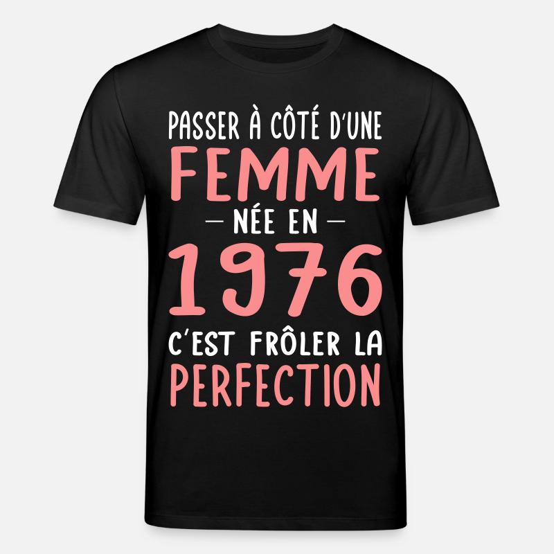 Geboren 1976 – Perfektion nahe - Stanley/Stella Unisex Bio-T-Shirt CREATOR  - Schwarz