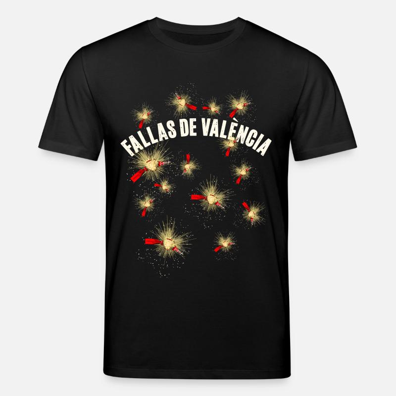 Feux d’artifice pyro Fallas de Valencia - T-shirt bio CREATOR Stanley/Stella Unisexe - noir