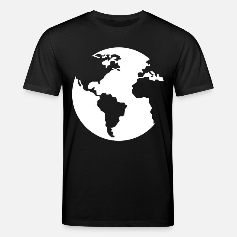 Erde Blauer Planet - Stanley/Stella Unisex Bio-T-Shirt CREATOR  - Schwarz