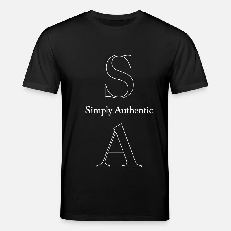 Simply Authentic Statement Saying - Stanley/Stella CREATOR Unisex Organic T-Shirt - black