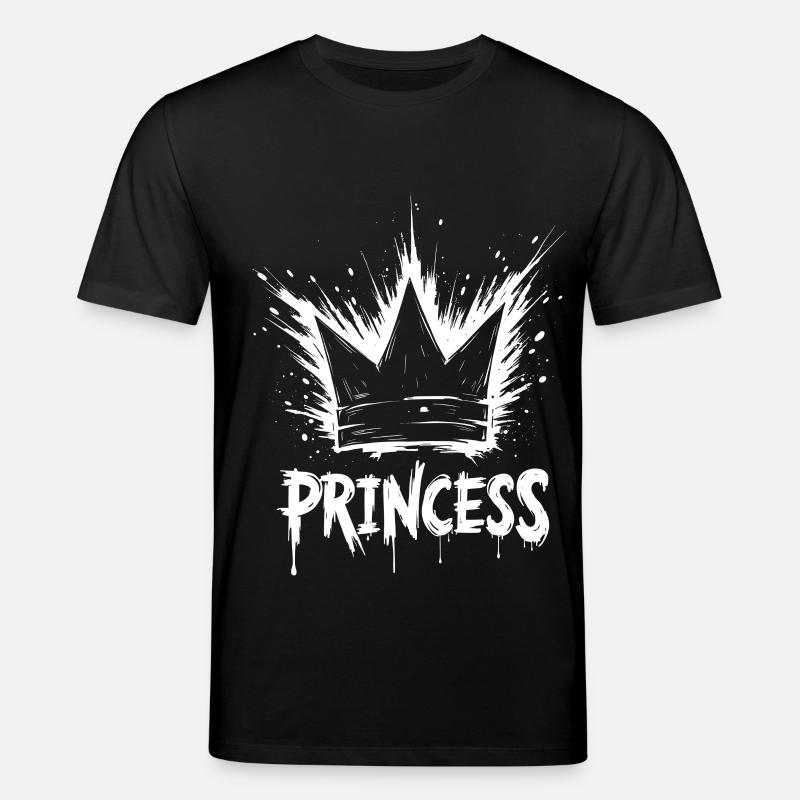 Prinzessin Krone Splash - Stanley/Stella Unisex Bio-T-Shirt CREATOR  - Schwarz