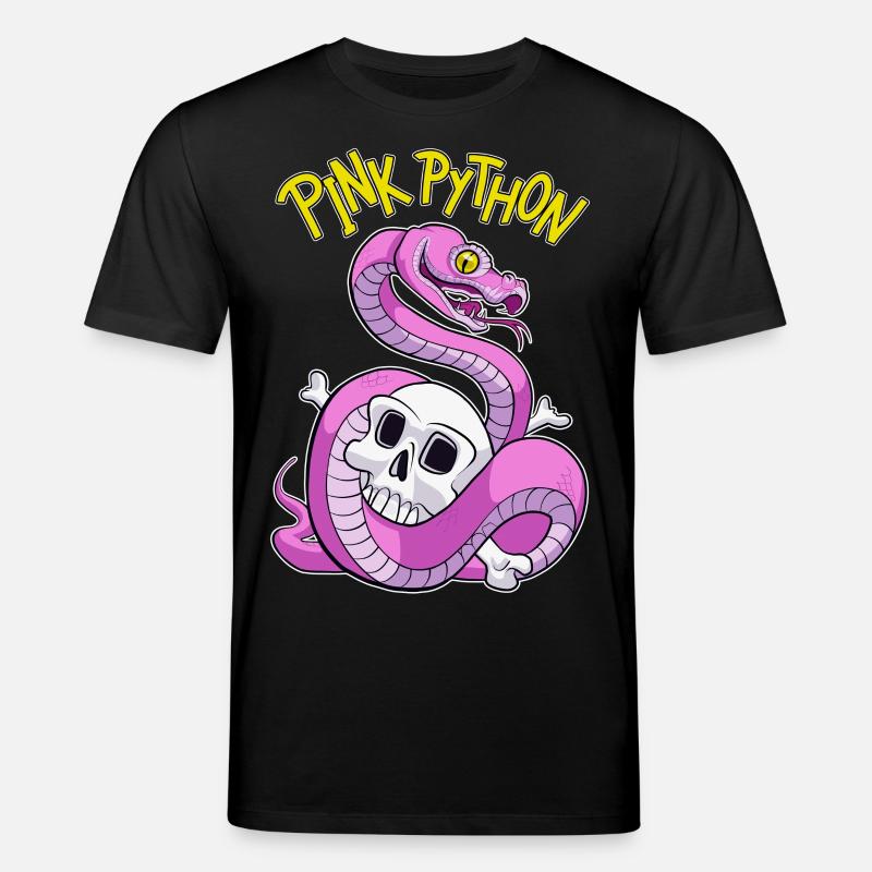 Pink Python - Stanley/Stella CREATOR Unisex Organic T-Shirt - black