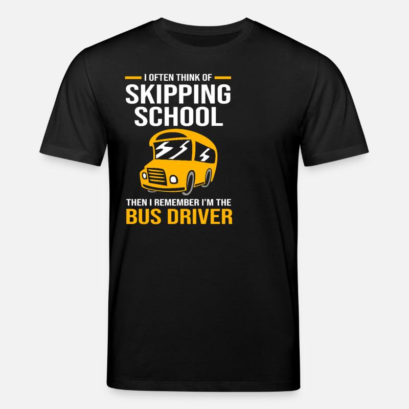Schulbusfahrer Busfahrer Schulbus - Stanley/Stella Unisex Bio-T-Shirt CREATOR  - Schwarz
