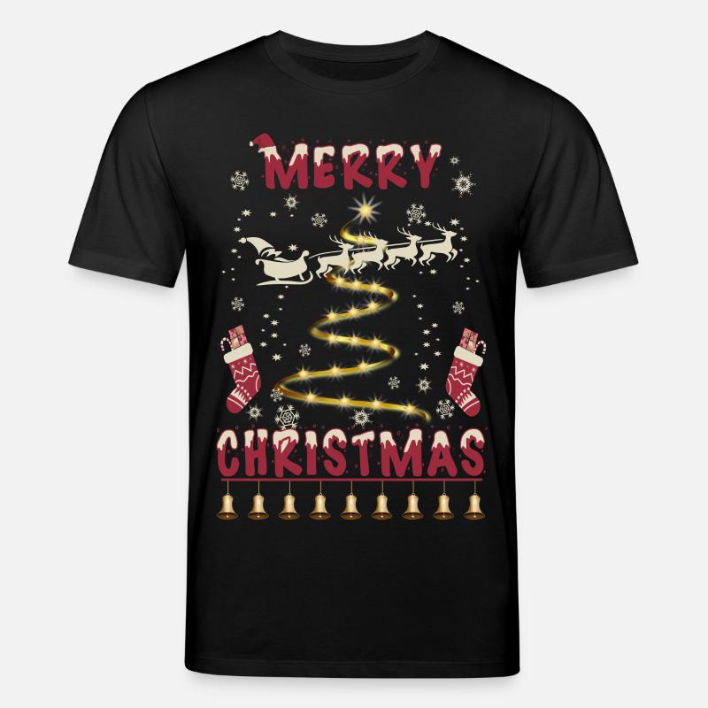 Frohe Weihnachten - Stanley/Stella Unisex Bio-T-Shirt CREATOR  - Schwarz