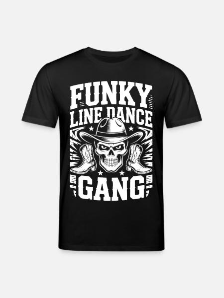 Funky Line Dance Gang - Stanley/Stella CREATOR Unisex Organic T-Shirt - black