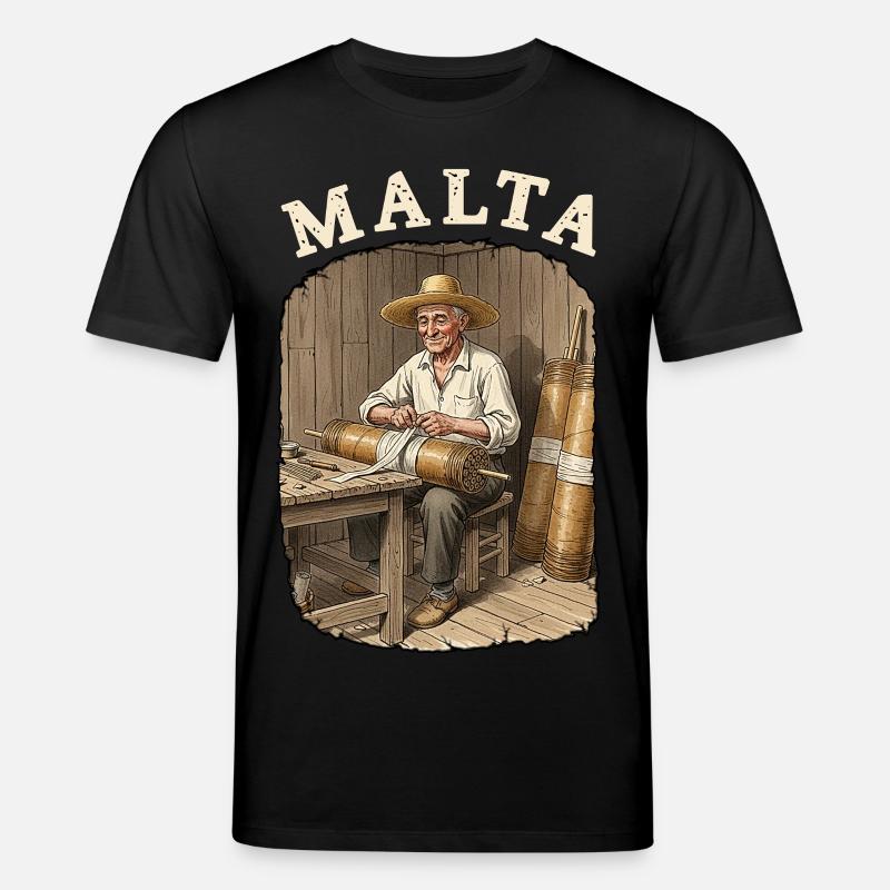Malta Pyro Fireworks - Stanley/Stella CREATOR Unisex Organic T-Shirt - black
