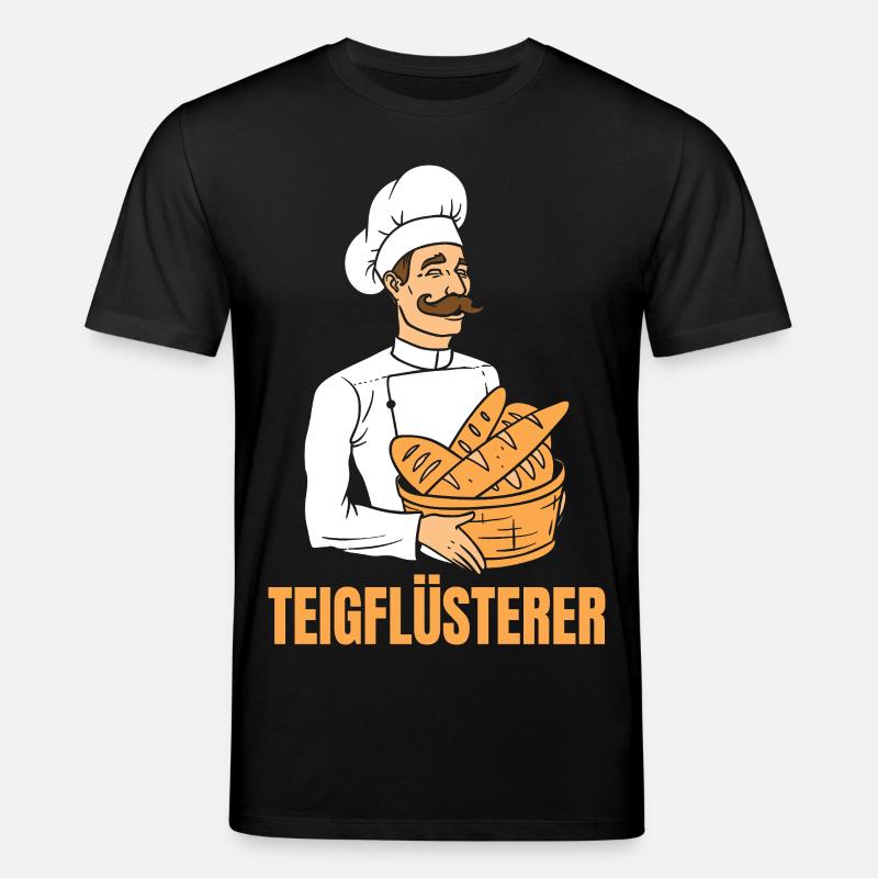 Bäcker Brotkorb Bäckermütze Teigflüsterer - Stanley/Stella Unisex Bio-T-Shirt CREATOR  - Schwarz